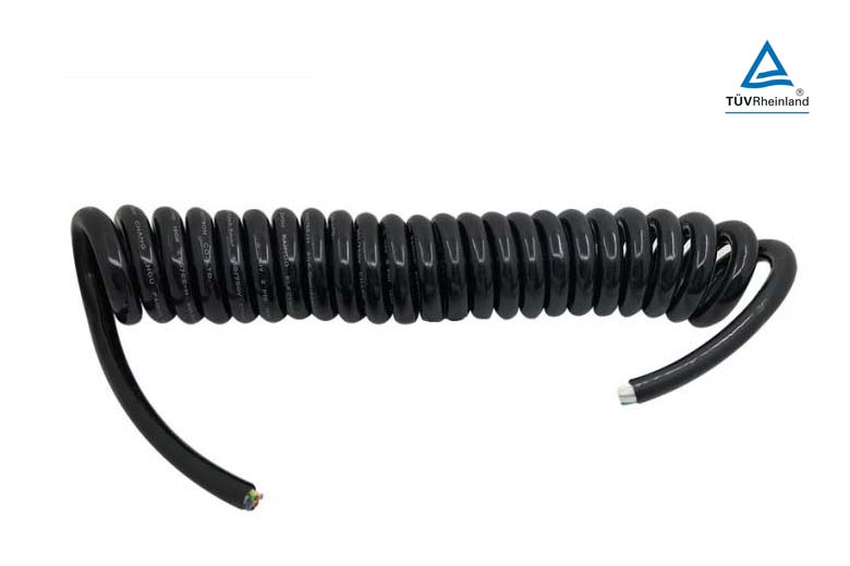 TUV认证交流弹簧充电电缆EN50620和IEC62893弹簧线